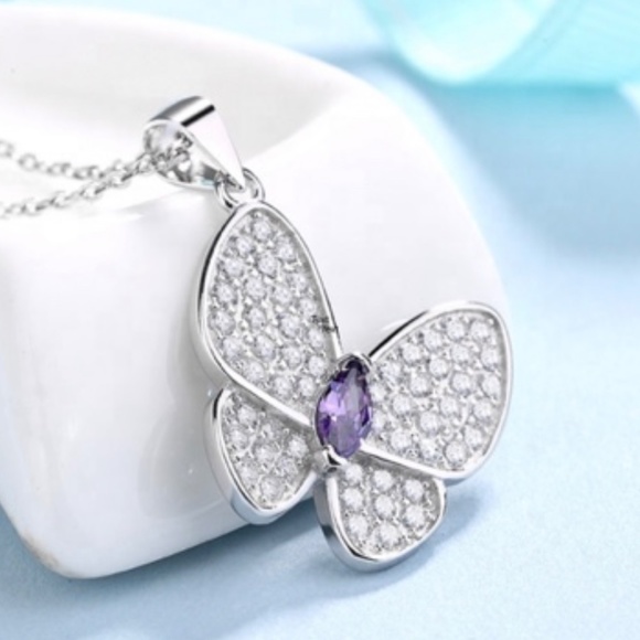 Florence Zircon crystal necklace. - Picture 2 of 2